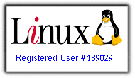 Registered Linux user 
number 189029